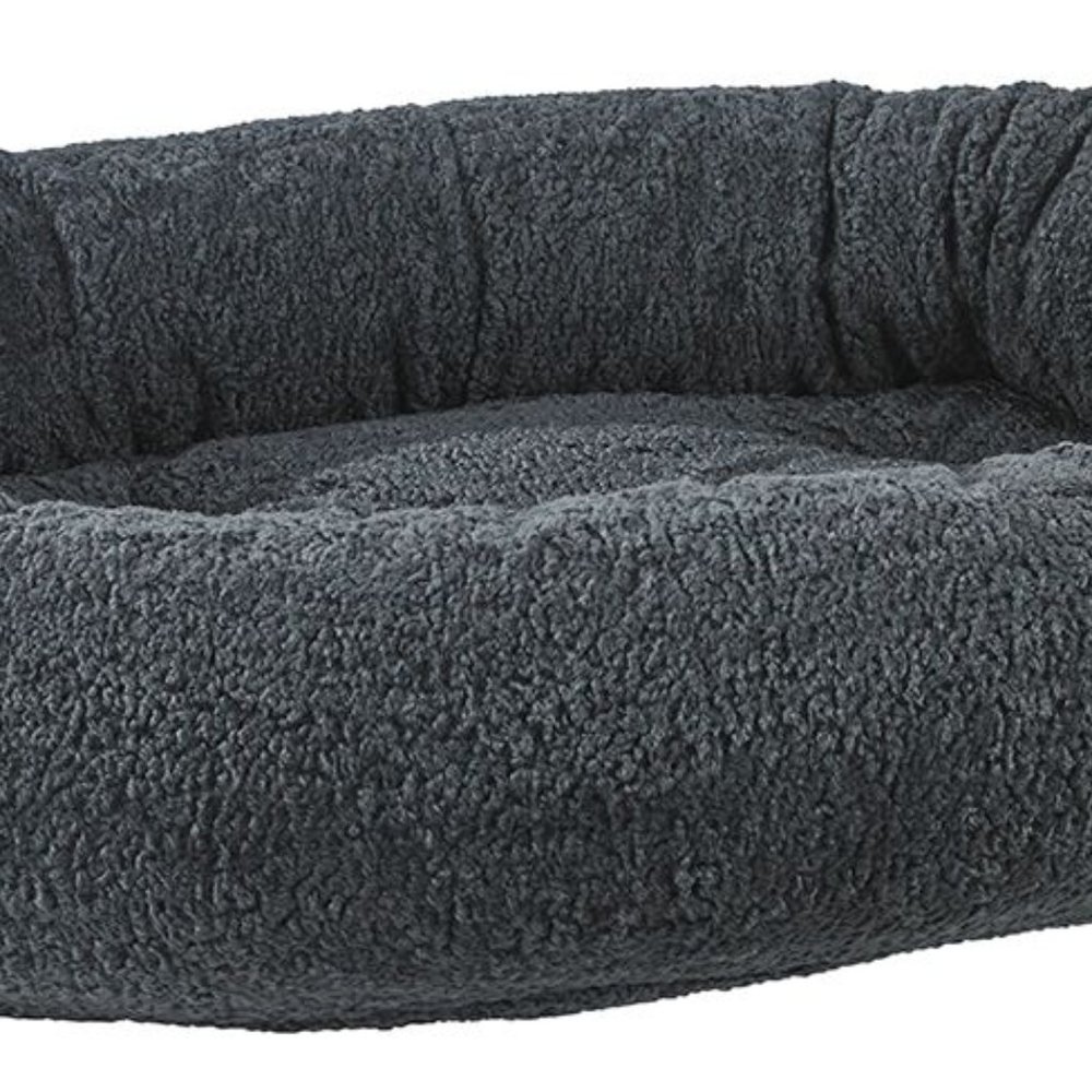 Bowsers Large Gray Sheepskin Donut